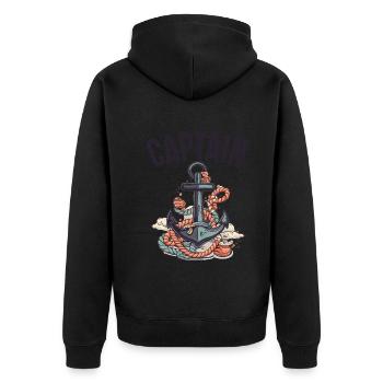 rafting, canotage, montagne, navigation de plaisance - Veste à capuche bio Premium Unisexe - noir - Dos - Nico (187cm)