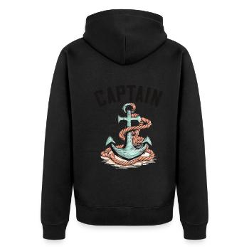 rafting, canotage, montagne, navigation de plaisance - Veste à capuche bio Premium Unisexe - noir - Dos - Nico (187cm)