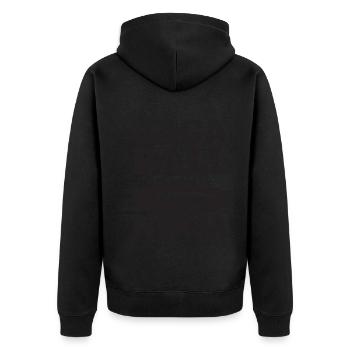 Gaga Ball Dodgeball Gagaball Spieler Gaga Ball - Unisex Premium Bio Zip Hoodie - Schwarz - Hinten - Nico (187cm)