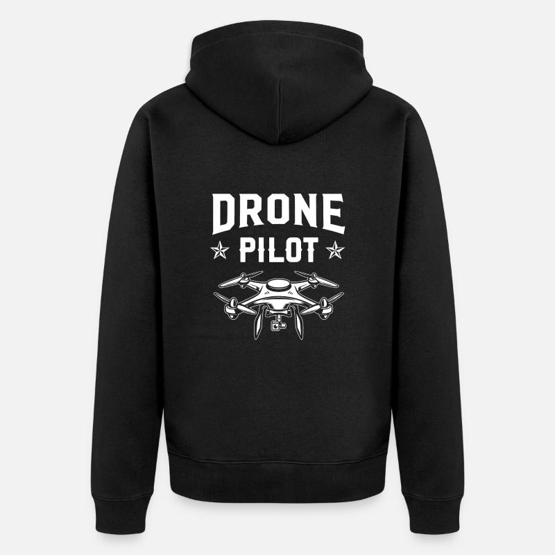 Pilote de drone - Veste à capuche bio Premium Unisexe - noir