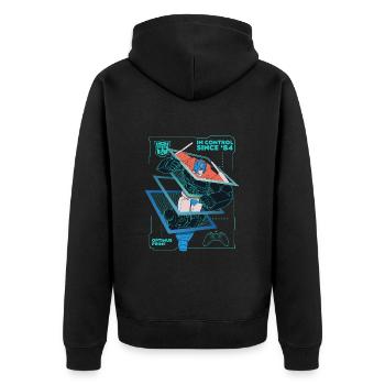 Transformers Optimus Prime In Control Since '84 - Unisex Premium Organic Zip Hoodie - black - Back - Nico (187cm)