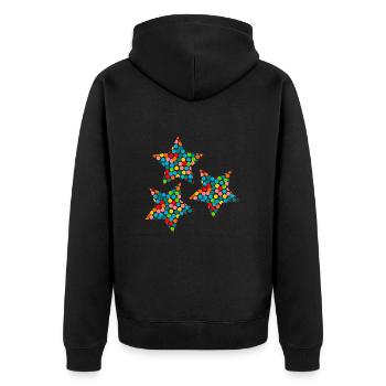ETOILE. ETOILES. STAR. ETOILES. FÊTE. ANNIVERSAIRE - Veste à capuche bio Premium Unisexe - noir - Dos - Nico (187cm)
