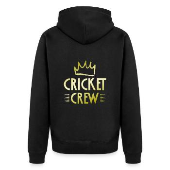 Équipe de cricket - Veste à capuche bio Premium Unisexe - noir - Dos - Nico (187cm)