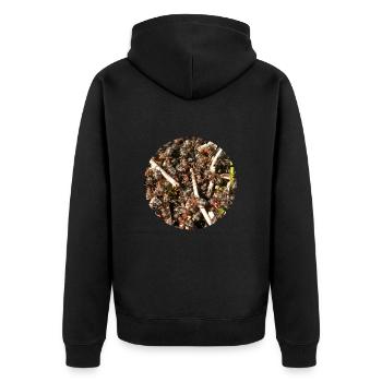 Forest ants are important forest dwellers - Unisex Premium Organic Zip Hoodie - black - Back - Nico (187cm)