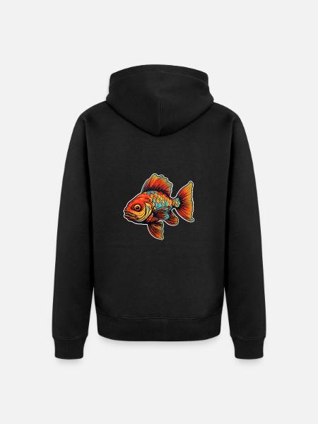Fabelhafter Flossenzauber - Unisex Premium Bio Zip Hoodie - Schwarz