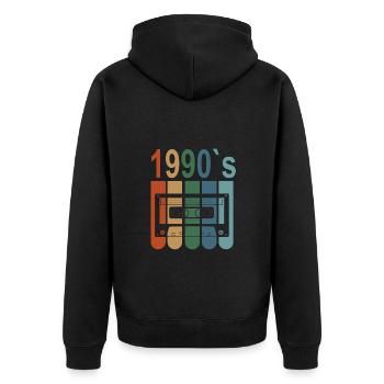 Best Of 1990 32nd birthday 32 years birthday - Unisex Premium Organic Zip Hoodie - black - Back - Nico (187cm)