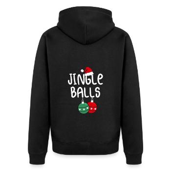 Boules de jingle - Veste à capuche bio Premium Unisexe - noir - Dos - Nico (187cm)