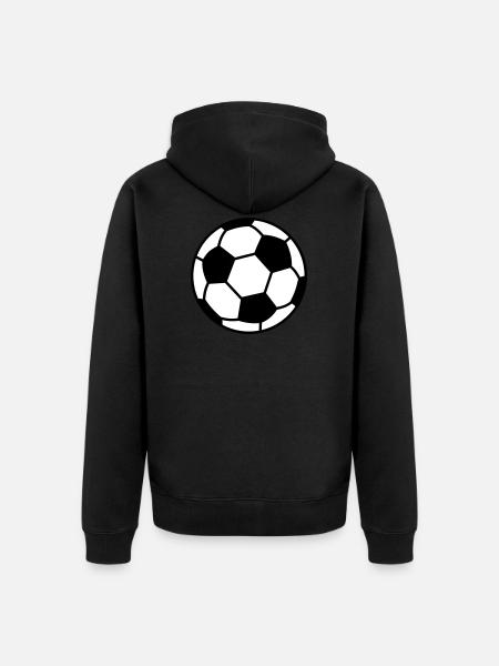 Fussball - Unisex Premium Organic Zip Hoodie - black