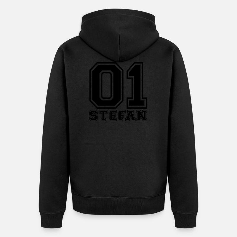 Stefan - Nom - Veste à capuche bio Premium Unisexe - noir