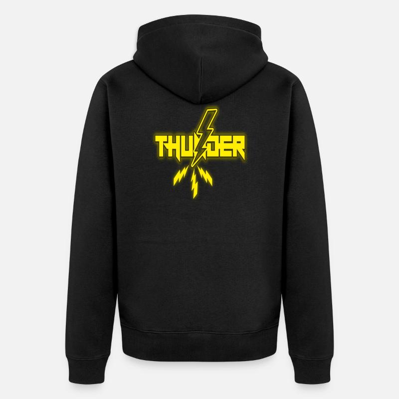 Thunder Blitz - Unisex Premium Bio Zip Hoodie - Schwarz