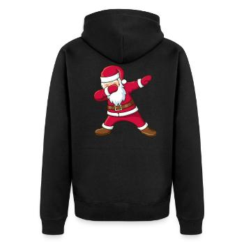 tamponner nicholas - Veste à capuche bio Premium Unisexe - noir - Dos - Nico (187cm)