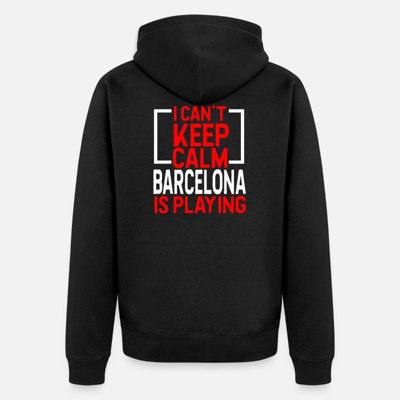 Barcelone - Veste à capuche bio Premium Unisexe - noir