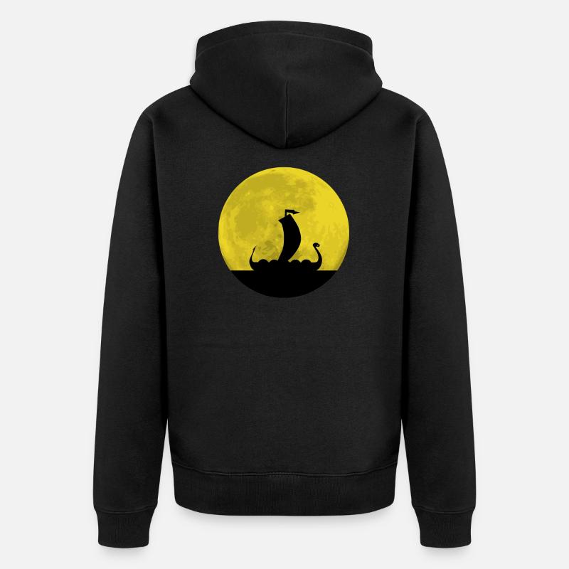 Suède - Veste à capuche bio Premium Unisexe - noir