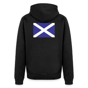 Ecosse drapeau écossais drapeau Highlands - Veste à capuche bio Premium Unisexe - noir - Dos - Nico (187cm)