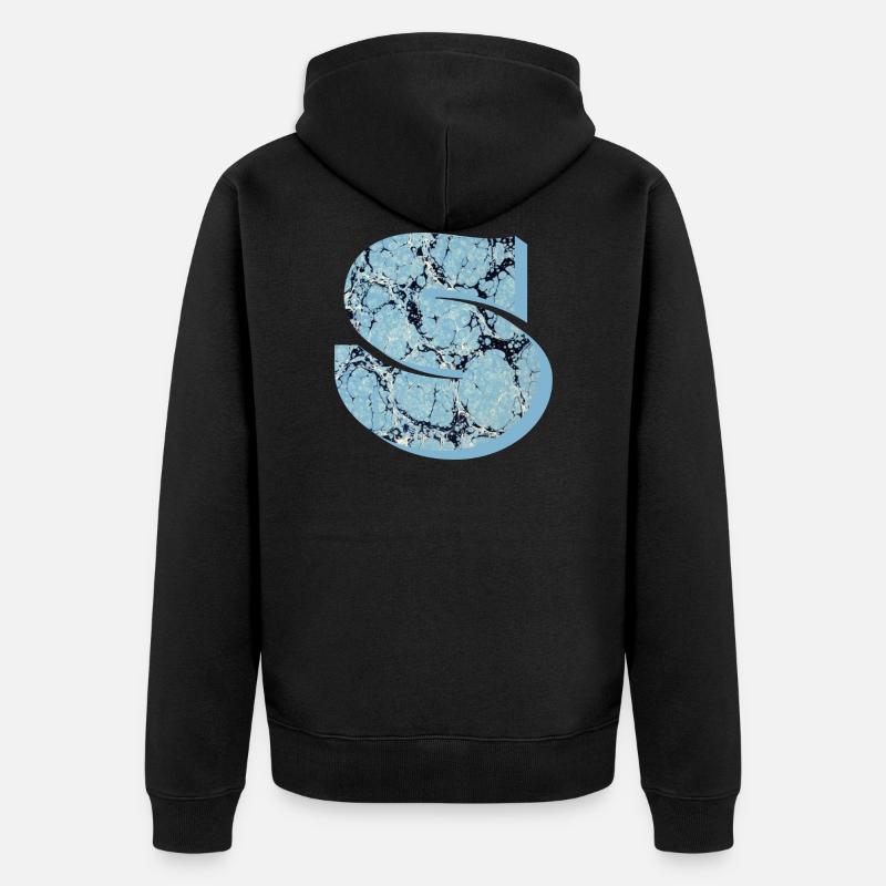 e 55 s - Unisex Premium Bio Zip Hoodie - Schwarz