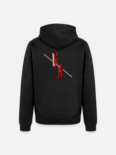 Points of view - Unisex Premium Organic Zip Hoodie - black