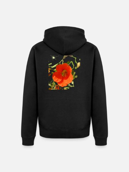Capuchina - Chaqueta con capucha prémium ecológica unisex - negro