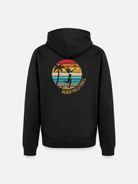 Beach-volley - Veste à capuche bio Premium Unisexe - noir