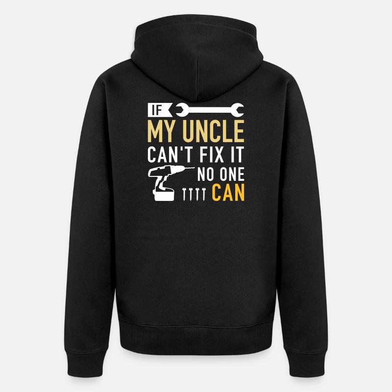 oncle - Veste à capuche bio Premium Unisexe - noir
