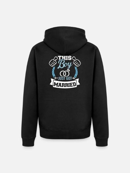 mariage - Veste à capuche bio Premium Unisexe - noir