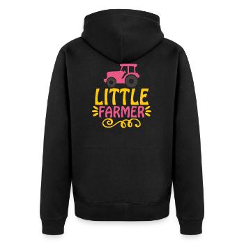 Petit fermier - Veste à capuche bio Premium Unisexe - noir - Dos - Nico (187cm)