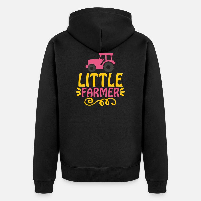 Petit fermier - Veste à capuche bio Premium Unisexe - noir