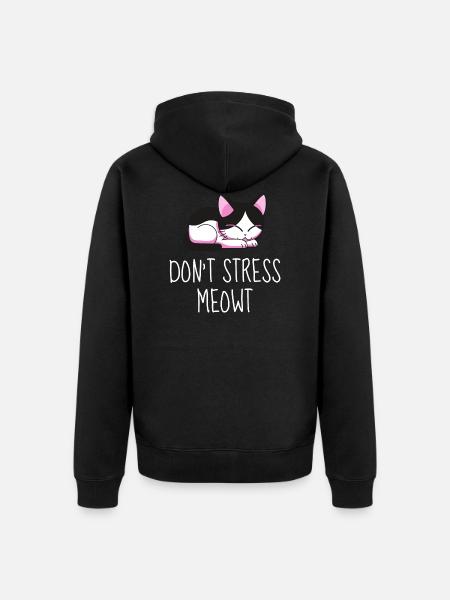 MEOWT - Unisex Premium Organic Zip Hoodie - black