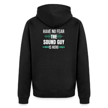 Sound Engineer Sound Engineer Sound Engineer Gift - Unisex Premium Organic Zip Hoodie - black - Back - Nico (187cm)