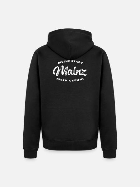 Mainz - Unisex Premium Bio Zip Hoodie - Schwarz