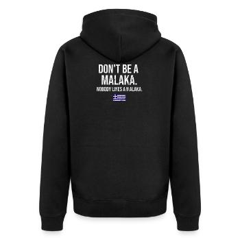 Gifts For Greeks Hellas Greece Greek - Unisex Premium Organic Zip Hoodie - black - Back - Nico (187cm)