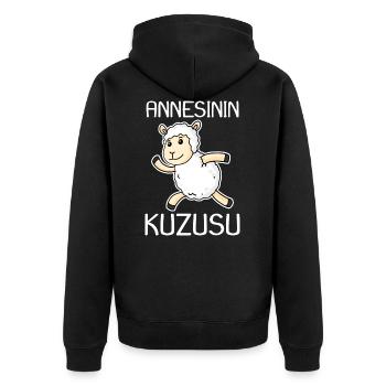 Annesinin Kuzusu - Baby - Turkish - Unisex Premium Organic Zip Hoodie - black - Back - Nico (187cm)