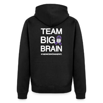 Chiari Malformation Cerveau Des combattants fiers - Veste à capuche bio Premium Unisexe - noir - Dos - Nico (187cm)