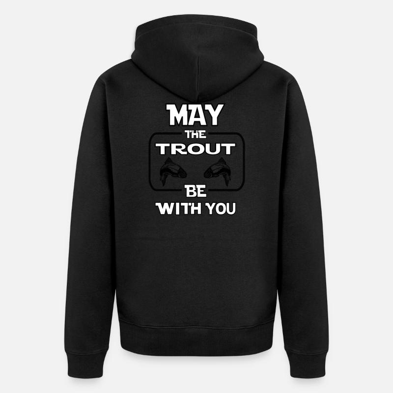 Conception de pêcheur pêcheur - Veste à capuche bio Premium Unisexe - noir