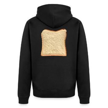 Toast - Non grillé - Veste à capuche bio Premium Unisexe - noir - Dos - Nico (187cm)
