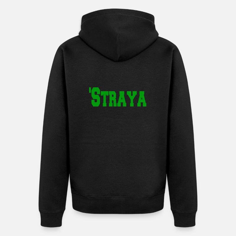 Straya - Unisex Premium Bio Zip Hoodie - Schwarz