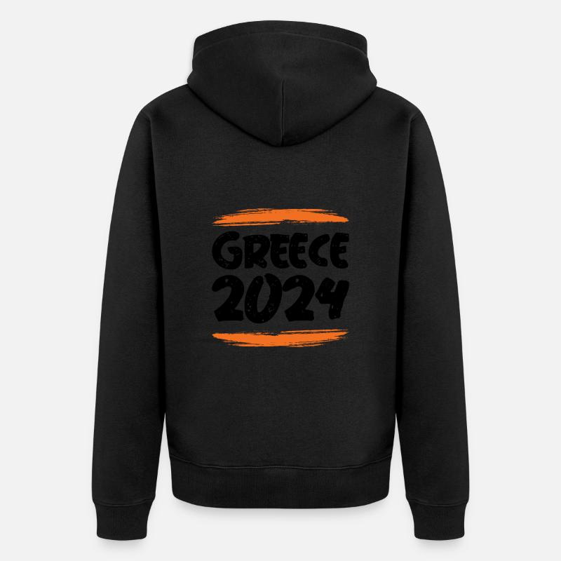 Grèce 2024 - Veste à capuche bio Premium Unisexe - noir