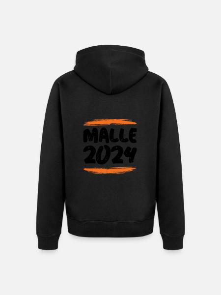 Malle 2024 - Unisex Premium Bio Zip Hoodie - Schwarz