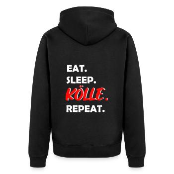 Eat Sleep Kölle Repeat Cologne - Veste à capuche bio Premium Unisexe - noir - Dos - Nico (187cm)