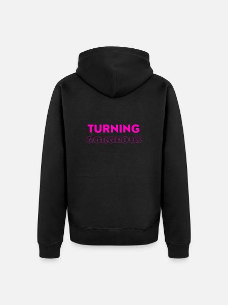 Turning gorgeous - Unisex Premium Bio Zip Hoodie - Schwarz