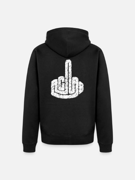 acab tekno 23 - Unisex Premium Organic Zip Hoodie - black