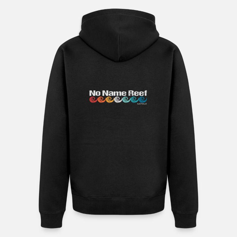 No Name Reef - Unisex Premium Bio Zip Hoodie - Schwarz
