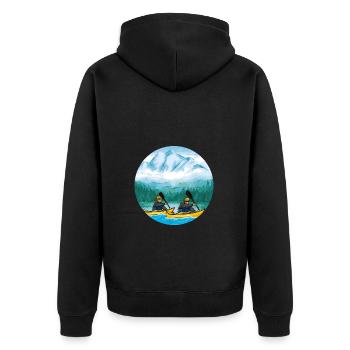 Kayak Canoë Sports nautiques Lac Kayak - Veste à capuche bio Premium Unisexe - noir - Dos - Nico (187cm)