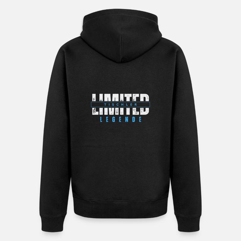 Légende limitée du charpentier. - Veste à capuche bio Premium Unisexe - noir