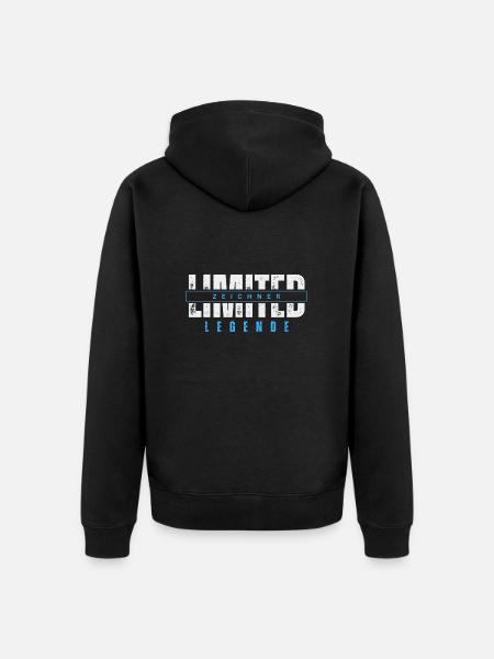 Légende limitée du dessinateur. - Veste à capuche bio Premium Unisexe - noir