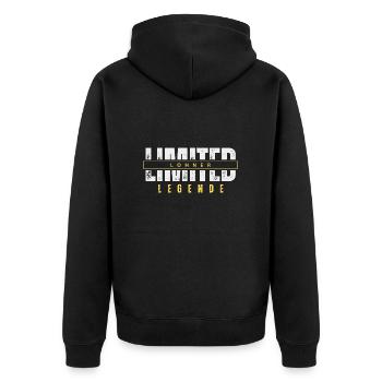 Limited Lohner Acker, Agrar, Agrarwirt, L Legende. - Veste à capuche bio Premium Unisexe - noir - Dos - Nico (187cm)
