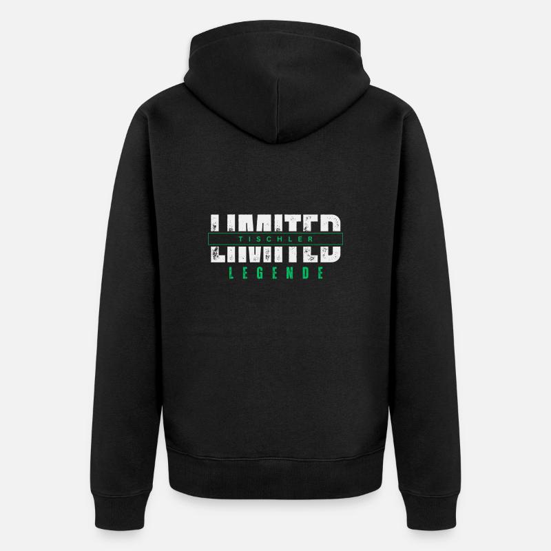 Légende limitée du charpentier. - Veste à capuche bio Premium Unisexe - noir