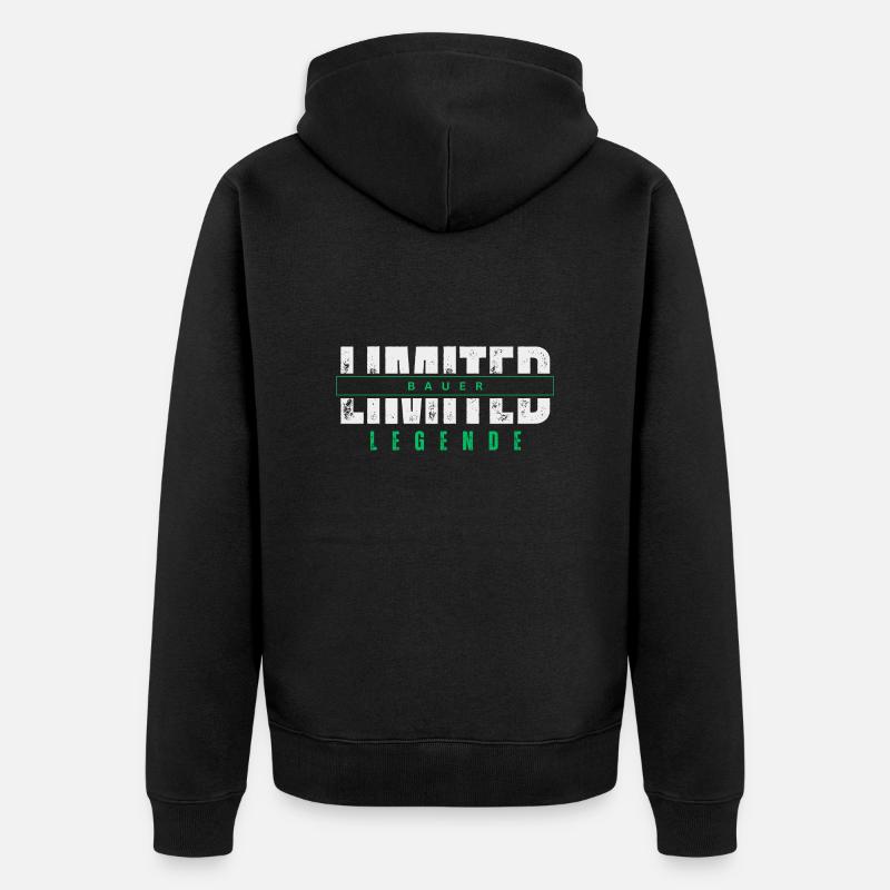 Légende fermière limitée. - Veste à capuche bio Premium Unisexe - noir