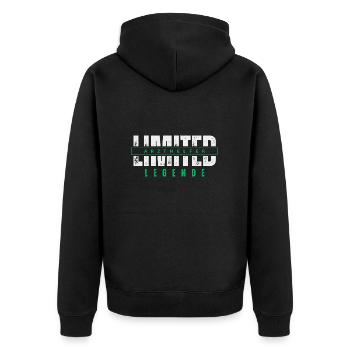 Limited Medical Assistant Legend. - Unisex Premium Organic Zip Hoodie - black - Back - Nico (187cm)