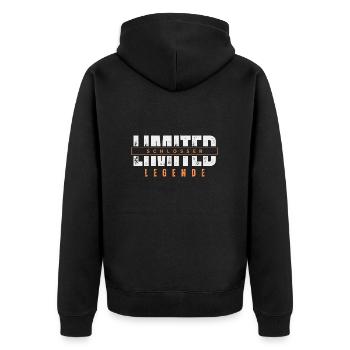 Légende de serrurier limitée. - Veste à capuche bio Premium Unisexe - noir - Dos - Nico (187cm)