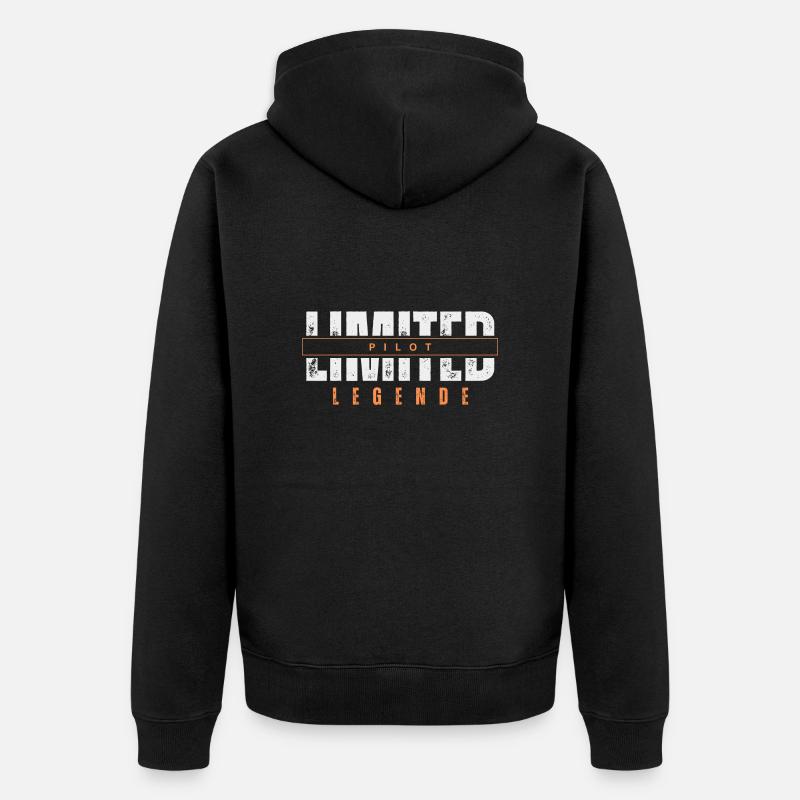 Légende de pilote limitée. - Veste à capuche bio Premium Unisexe - noir